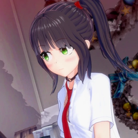 Sara's costume during Christmalloween - Schoolgirl