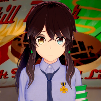 Kaori dressed as a police officer for the 4th Halloween