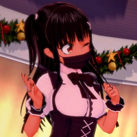 Chika's costume during Christmalloween - Jirai Kei